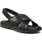 Dámské Kožené sandály Pikolinos v černé barvě z kůže ve velikosti 38 ve slevě na léto 