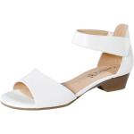 Dámské Kožené sandály Caprice v bílé barvě z hladké kůže s tlumením nárazu na léto 