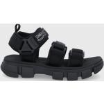 Dámské Sandály v černé barvě z gumy ve velikosti 36 ve slevě na léto 