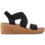 Dámské Vycházkové sandály Skechers v černé barvě ve velikosti 40 ve slevě na léto 