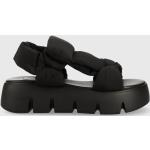 Dámské Sandály na klínku Steve Madden v černé barvě ve velikosti 42 na léto 
