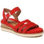 Dámské Vycházkové sandály Tamaris v červené barvě ve velikosti 37 ve slevě na léto 