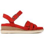 Dámské Vycházkové sandály Tamaris v červené barvě ve velikosti 38 ve slevě na léto 