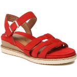 Dámské Vycházkové sandály Tamaris v červené barvě ve velikosti 41 ve slevě na léto 