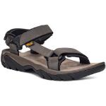 Pánské Kožené sandály Teva v šedé barvě z kůže ve velikosti 47 na léto 