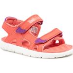 Dívčí Kožené sandály Timberland Perkins Row v růžové barvě z koženky ve velikosti 33 veganské ve slevě na léto 