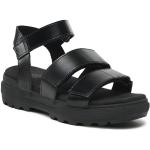 Dámské Kožené sandály Vans v černé barvě v skater stylu z kůže ve velikosti 37 ve slevě na léto 
