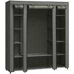 Šatní skříně v šedé barvě v moderním stylu 