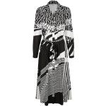 Maxi šaty s grafickým vzorem Alba Moda Černá/Bílá