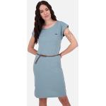 Dámské Letní šaty Alife Kickin v modré barvě v minimalistickém stylu ve velikosti XS veganské 