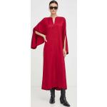 Dámské Designer Šaty BY MALENE BIRGER v červené barvě ve velikosti 9 XL s dlouhým rukávem 