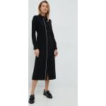 Dámské Designer Šaty Calvin Klein v černé barvě z polyesteru ve velikosti 9 XL s dlouhým rukávem 