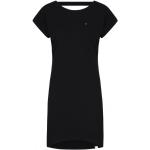 Dámské Letní šaty Loap v černé barvě v elegantním stylu ve velikosti L s lodičkovým výstřihem 