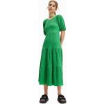 Dámské BIO Šaty Desigual v zelené barvě ve velikosti L s krátkým rukávem 