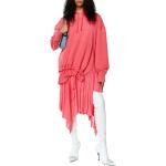 Dámské Mikinové šaty Diesel v růžové barvě ve velikosti XS s dlouhým rukávem s kapucí 