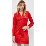 Dámské Mini šaty Guess v červené barvě z polyesteru ve velikosti M strečové 