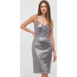 Dámské Mini šaty Guess ve stříbrné barvě z polyesteru ve velikosti L s flitry 