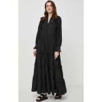 Šaty Ivy Oak černá barva, maxi, IO117619