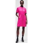 Dámské Tričkové šaty Karl Lagerfeld v růžové barvě ve velikosti L 