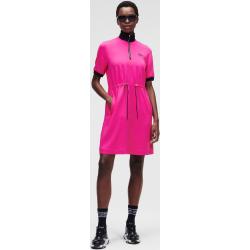 Dámské Tričkové šaty Karl Lagerfeld v růžové barvě 