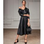 Dámské Šaty do společnosti Karl Lagerfeld v černé barvě ve velikosti M s dlouhým rukávem strečové 