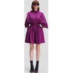 Dámské BIO Košilové šaty Karl Lagerfeld ve fialové barvě v moderním stylu ve velikosti S 