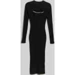 Dámské Pletené šaty Karl Lagerfeld v černé barvě ve velikosti XS s dlouhým rukávem 