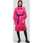 Dámské BIO Košilové šaty Karl Lagerfeld v růžové barvě 