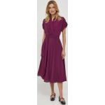 Dámské Designer Šaty Ralph Lauren Ralph ve fialové barvě ve velikosti 9 XL s krátkým rukávem ve slevě 