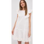 Dámské Mini šaty MARELLA v bílé barvě z bavlny ve velikosti 9 XL ve slevě 