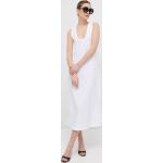 Dámské Šaty MAX MARA Leisure v bílé barvě z bavlny ve velikosti L strečové 