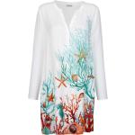 Dámské Letní šaty Alba Moda v bílé barvě v elegantním stylu z viskózy ve velikosti XXL 