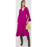 Dámské Šaty MARELLA ve fialové barvě ve velikosti 9 XL strečové ve slevě 