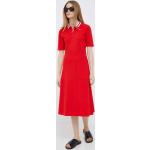 Dámské BIO Mini šaty Tommy Hilfiger v červené barvě z bavlny ve velikosti S s krátkým rukávem 