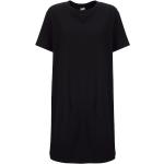 Dámské Tričkové šaty Alba Moda v černé barvě ze syntetiky ve velikosti XXL s krátkým rukávem s kulatým výstřihem 
