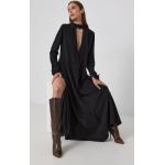 Šaty Victoria Victoria Beckham černá barva, maxi, áčkové