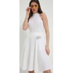 Dámské Designer Mini šaty Moschino Love Moschino v bílé barvě z viskózy ve velikosti 10 XL 