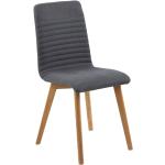 Designové židle Scandi v antracitové barvě v elegantním stylu z dubu 