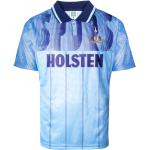 Pánské Košile s krátkým rukávem Scoredraw v modré barvě ve vintage stylu s pruhovaným vzorem ve velikosti M s krátkým rukávem s motivem Tottenham Hotspur F.C. 