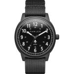 Pánské Řemínky na hodinky Fawler v šedé barvě v army stylu z hliníku s NATO řemínkem 