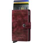 Dámské Kožené peněženky Secrid v červené barvě z kůže s blokováním RFID 