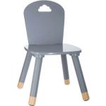 Dětské židle v šedé barvě z borovice lakované 