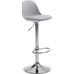 Barové židle v šedé barvě v moderním stylu z koženky 