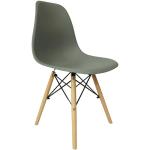 Jídelní židle v šedé barvě ve skandinávském stylu z buku 