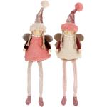Vánoční figurky Klingel v růžové barvě 