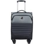 Textilní kufry v šedé barvě s palubními rozměry o objemu 35 l 