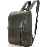 Pánské Kožené batohy Delton Bags v šedé barvě 