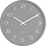 Nástěnné hodiny ve světle šedivé barvě z plastu 