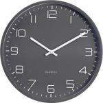 Nástěnné hodiny v tmavě šedivé barvě z plastu 