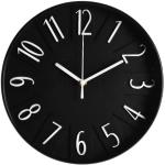Nástěnné hodiny v černé barvě z plastu 